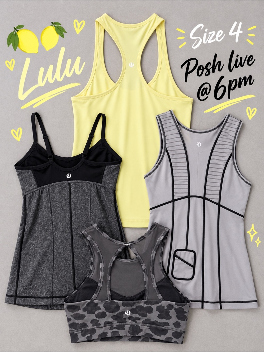 🍋Lululemon Set Size 4 Live tonight @6pm